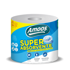 Amoos toalla mayordomo super absorbente doble hoja 180 h paq 6 und J624510