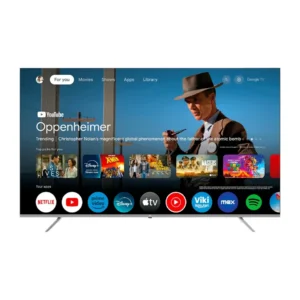 JVC televisor ISDBT 86" QLED 4K Frameless con google TV OS - LT-86KB738