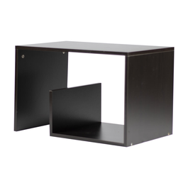 Kenneth Cole mesa de centro tipo librero color cafe oscuro - KCWD2022055-BR