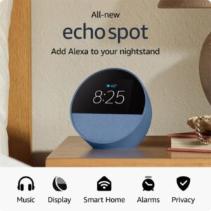 AMAZON ECHO SPOT (2024) ALEXA DESPERTADOR INTELIGENTE OCEAN BLUE